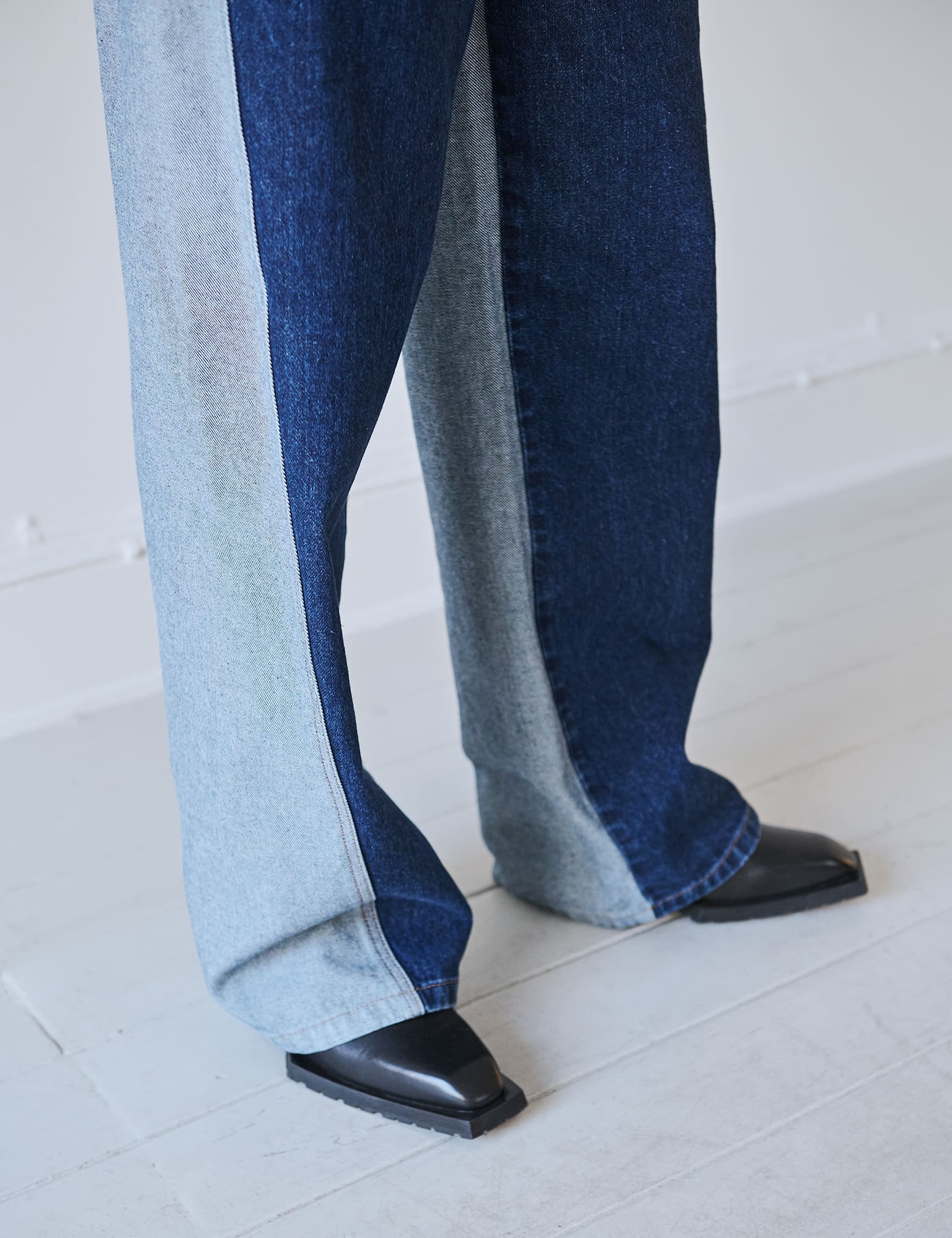 Luke Denim Christel Jeans Block, Mid Blue Denim - Image 8