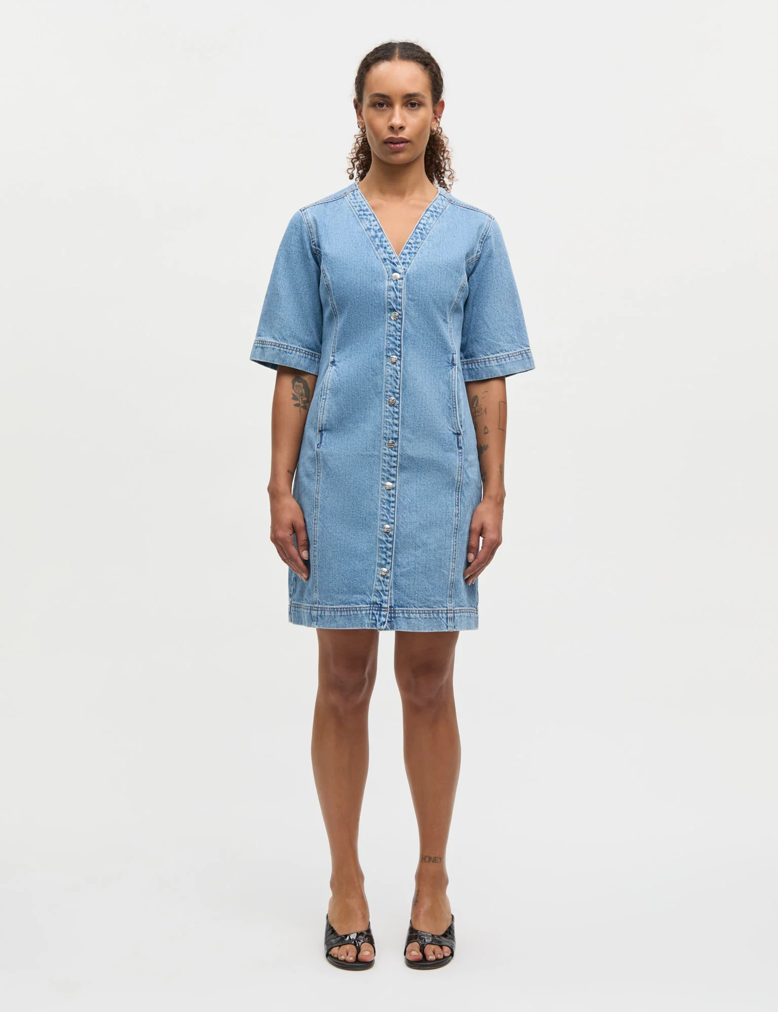 Luke Denim Vigga Dress, Blue Vintage - Image 2