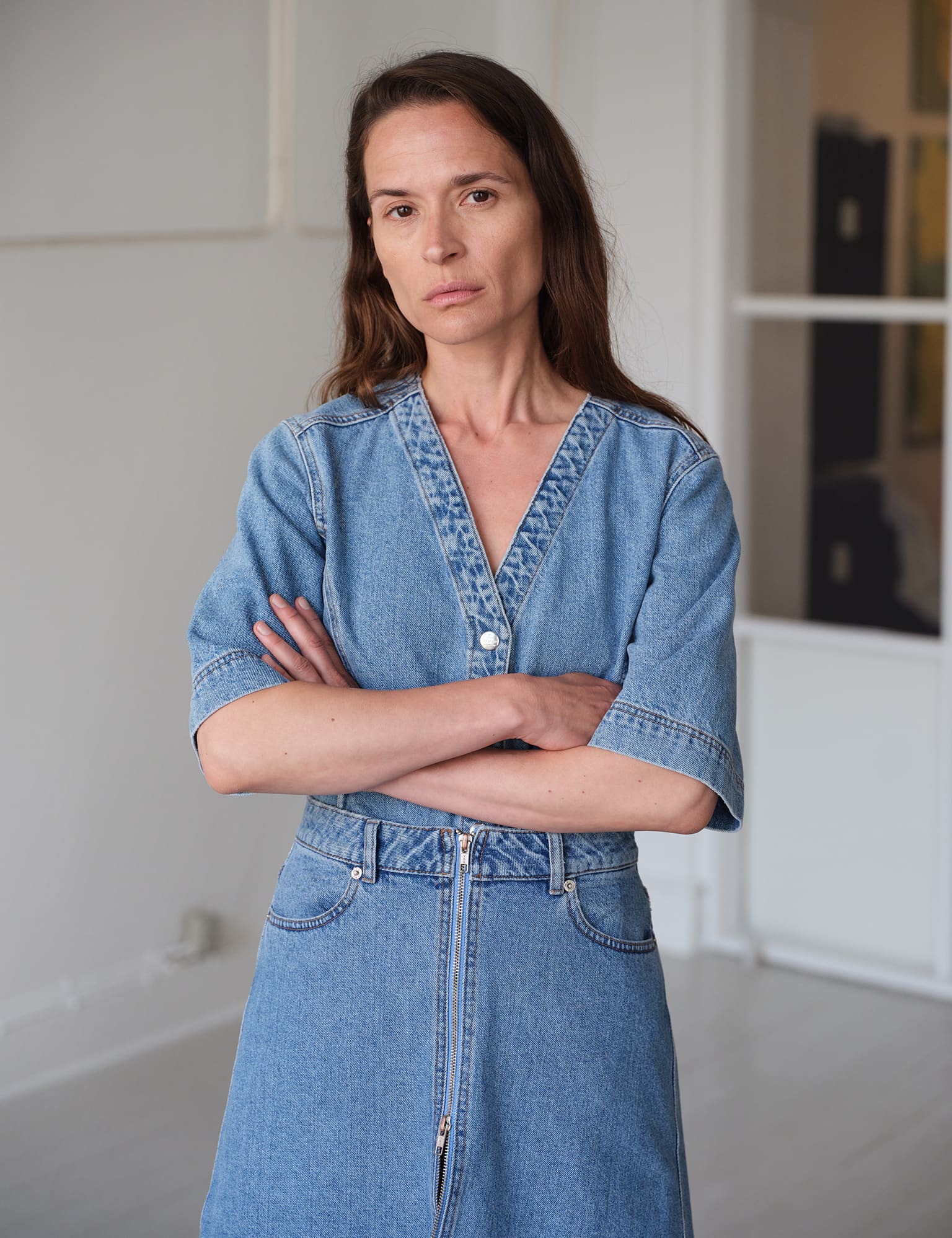 Luke Denim Vigga Dress, Blue Vintage - Image 3