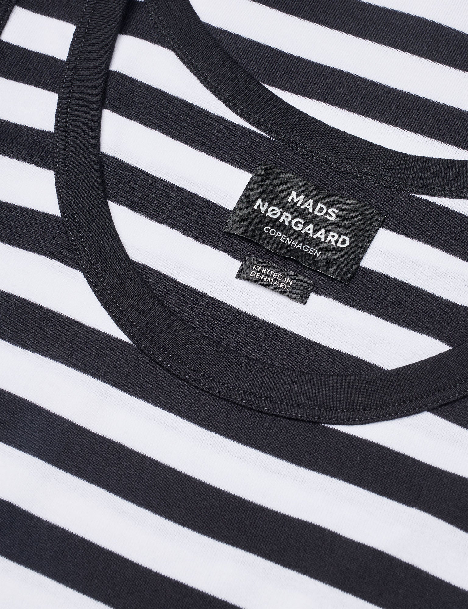 Midi Rib Tank Top, Black / White - Image 3