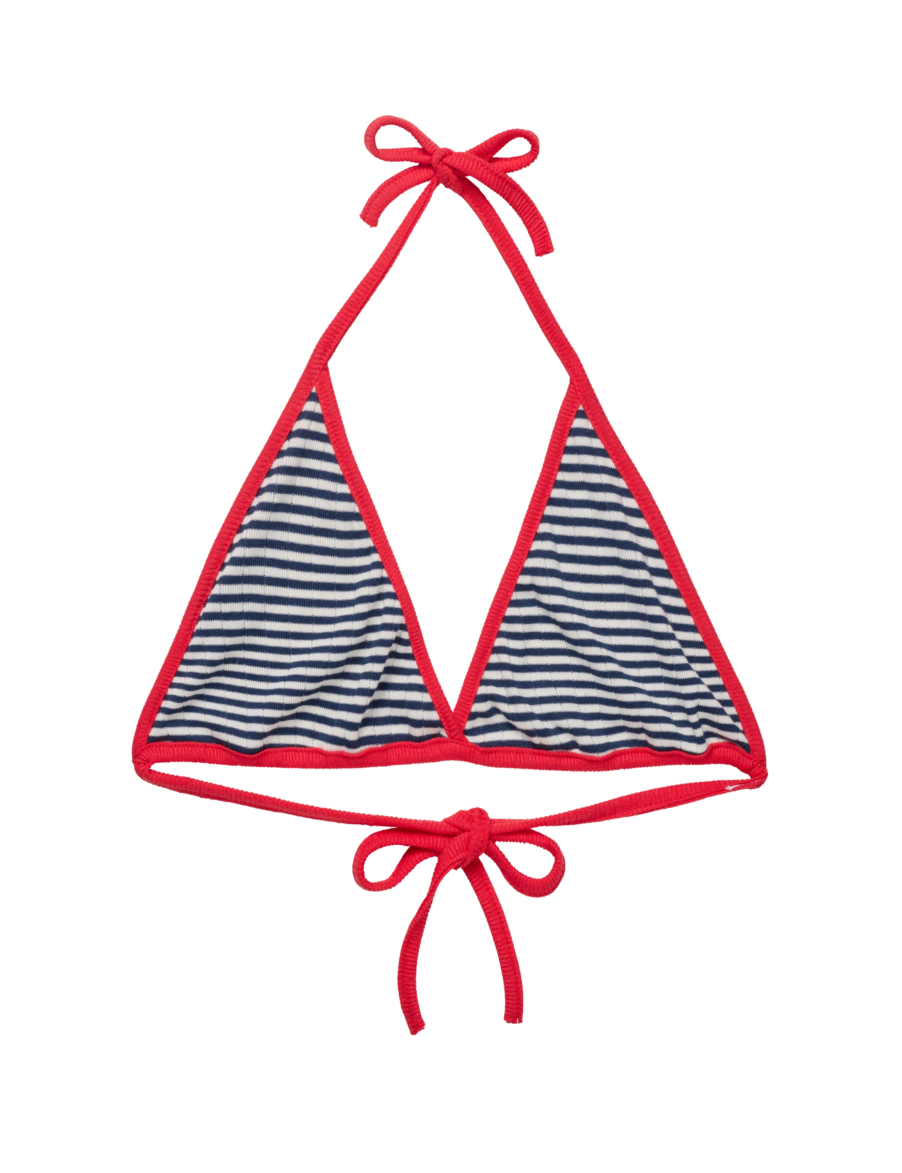 NPS Bikini Top, Marine/Ecru/Red - Image 2