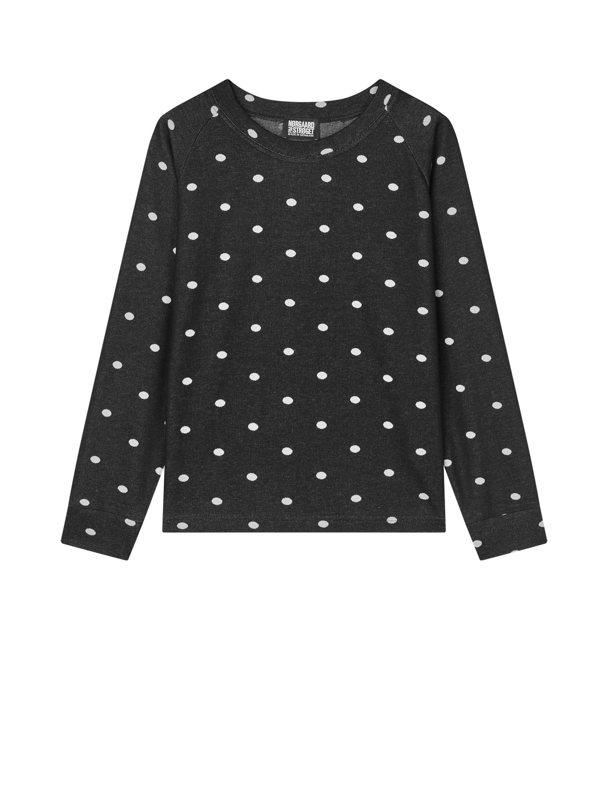 NPS Jaquard Dot Sweat, Black/Ecru - Image 2