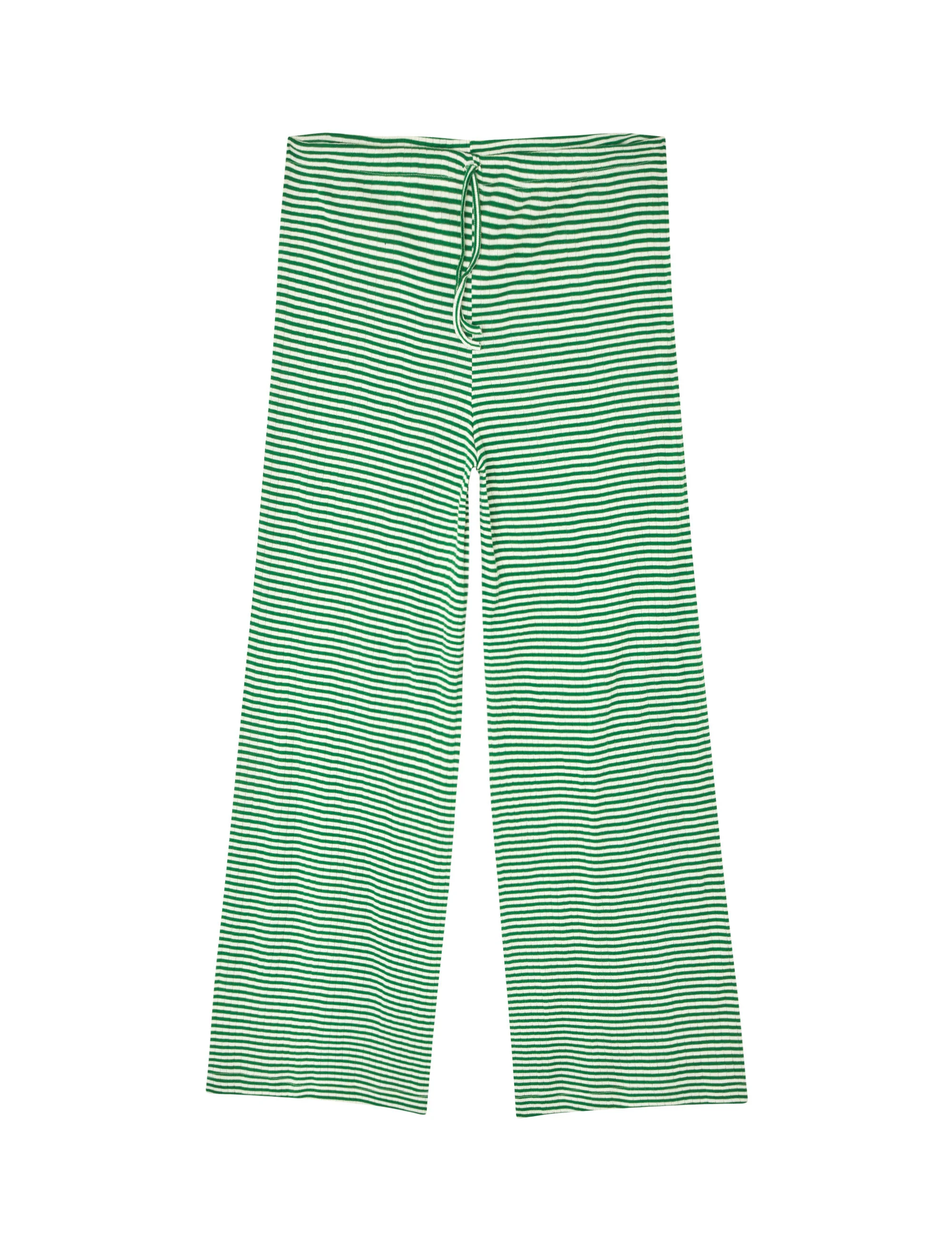NPS Nova Pants Fine Stripe, Green/Ecru - Image 3