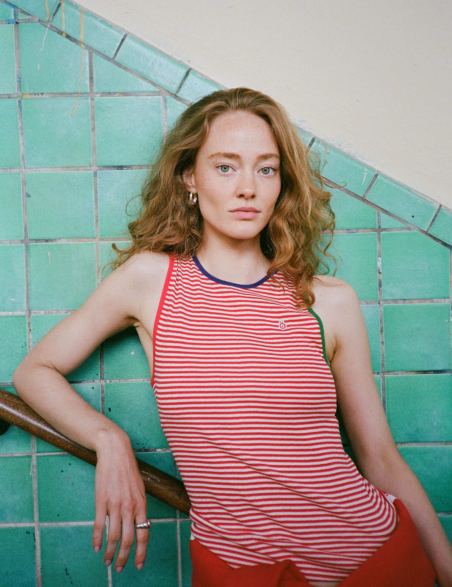NPS Öhouse Cropped Tank, Red/Ecru/Multi - Image 4