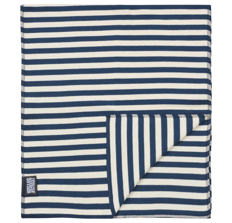 NPS Scarf Interlock, Marine/Ecru - Image 2