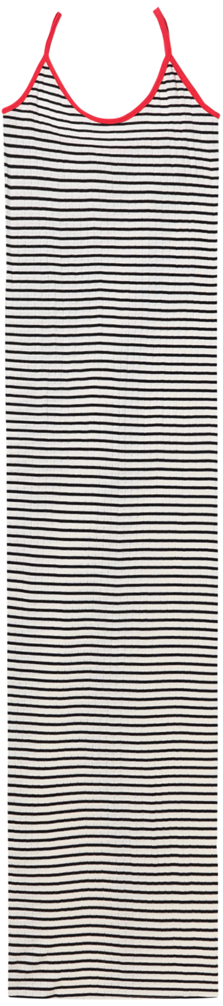NPS Strap Dress NPS Stripe, Ecru/Black - Image 5