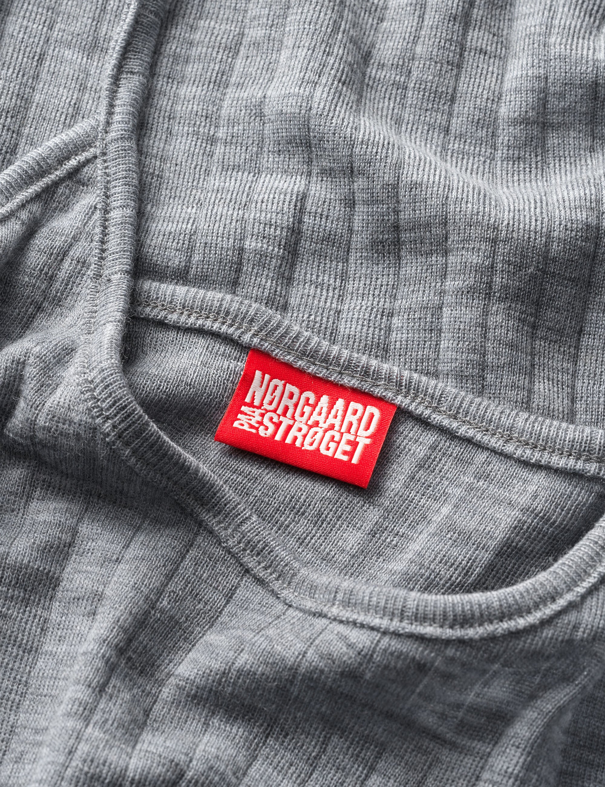 NPS Strap Top Wool, Grey Melange - Image 3