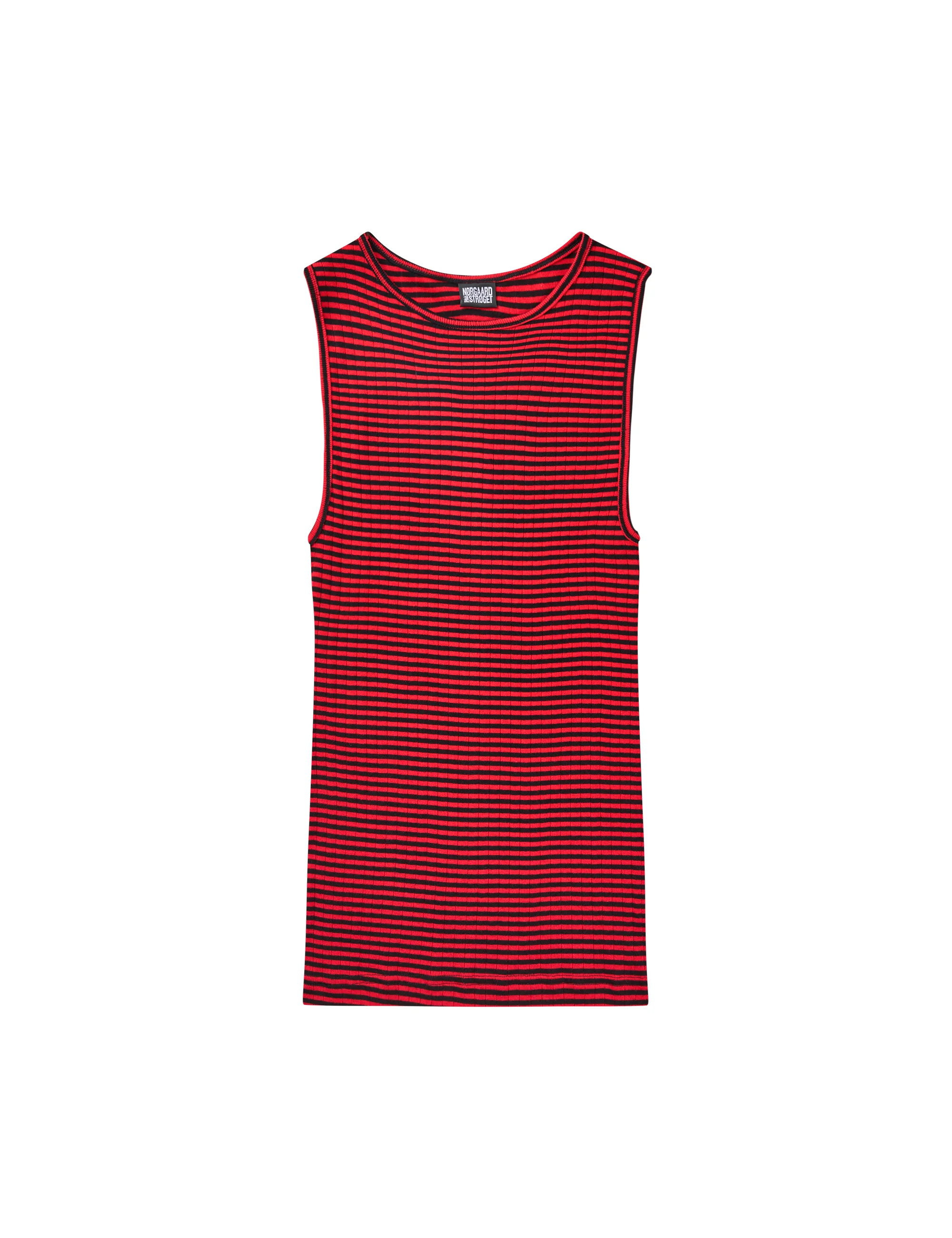 NPS Tank Top Fine Stripe, Black/Red