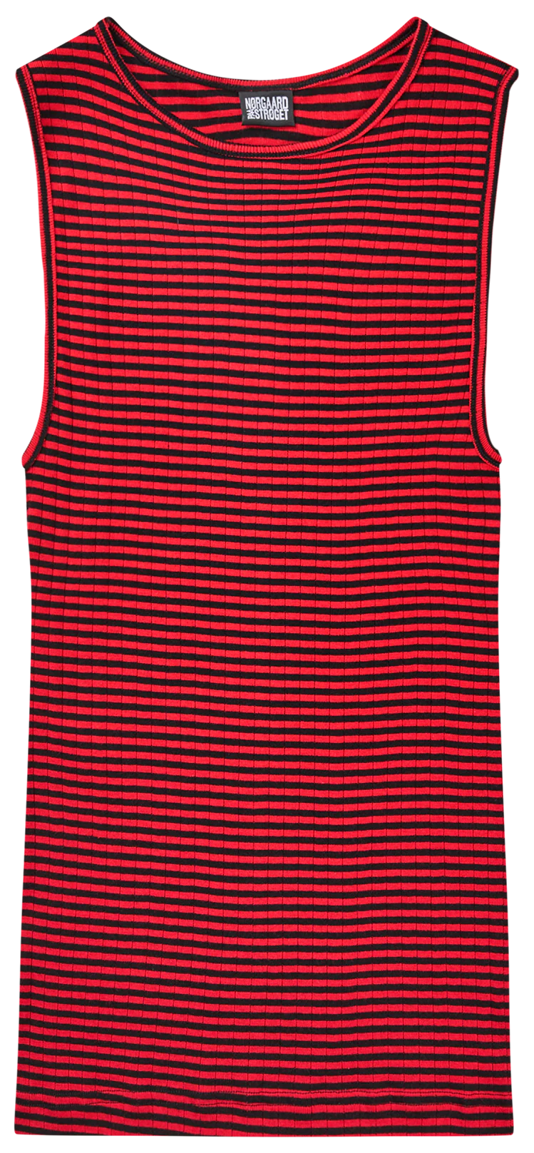 NPS Tank Top Fine Stripe, Black/Red - Image 2