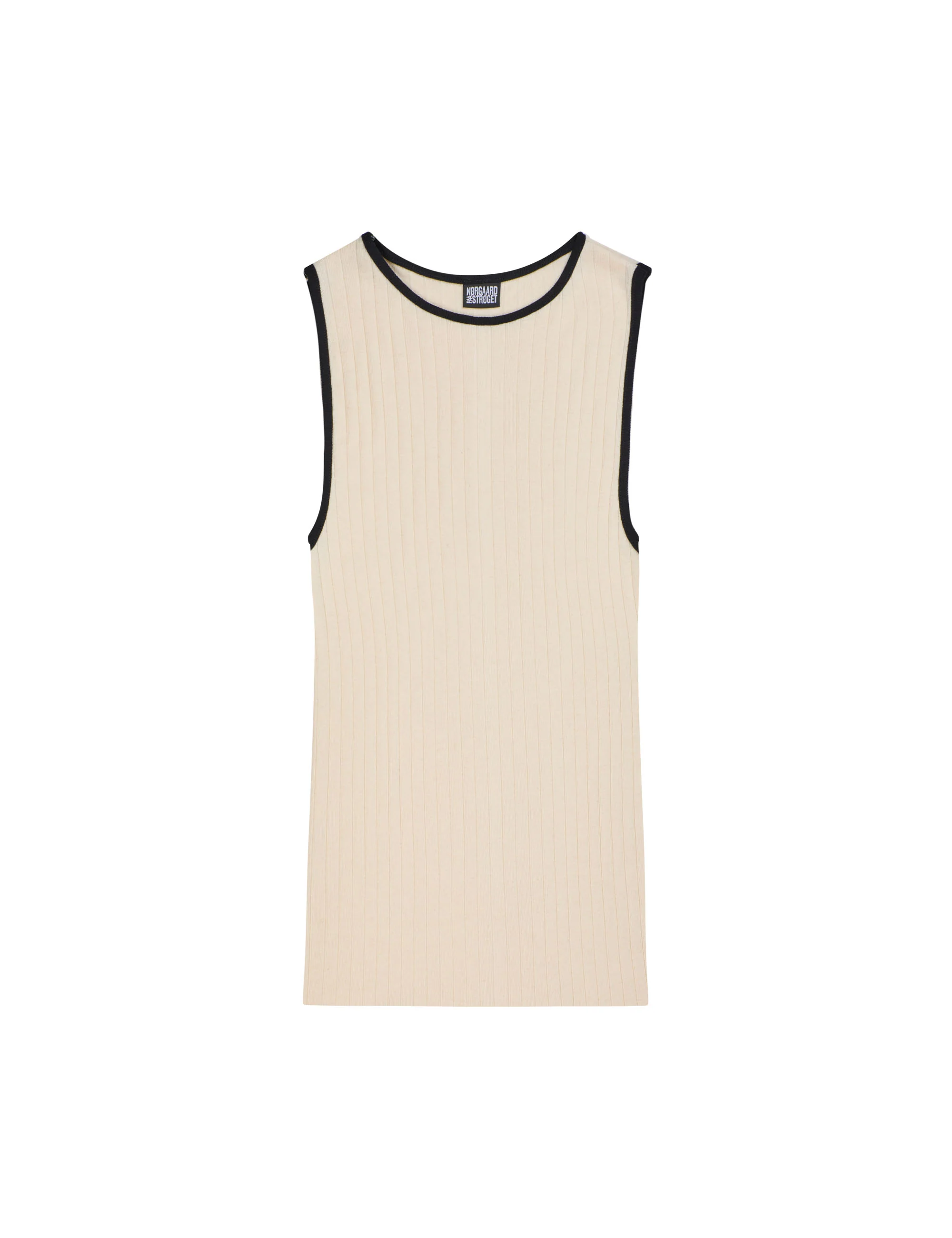 NPS Tank Top Kontrast, Ecru/Black