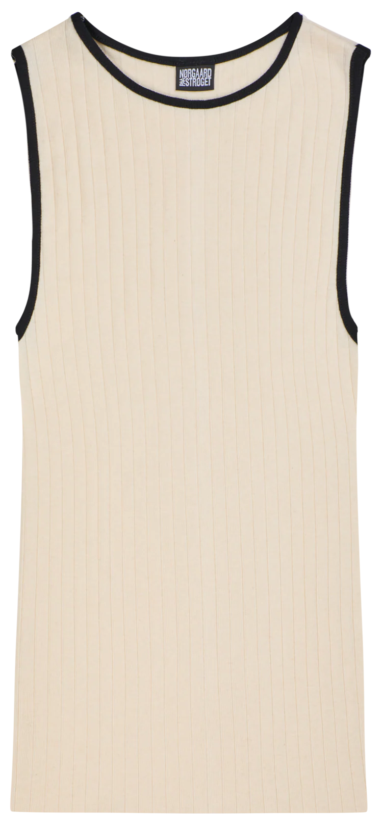 NPS Tank Top Kontrast, Ecru/Black - Image 2