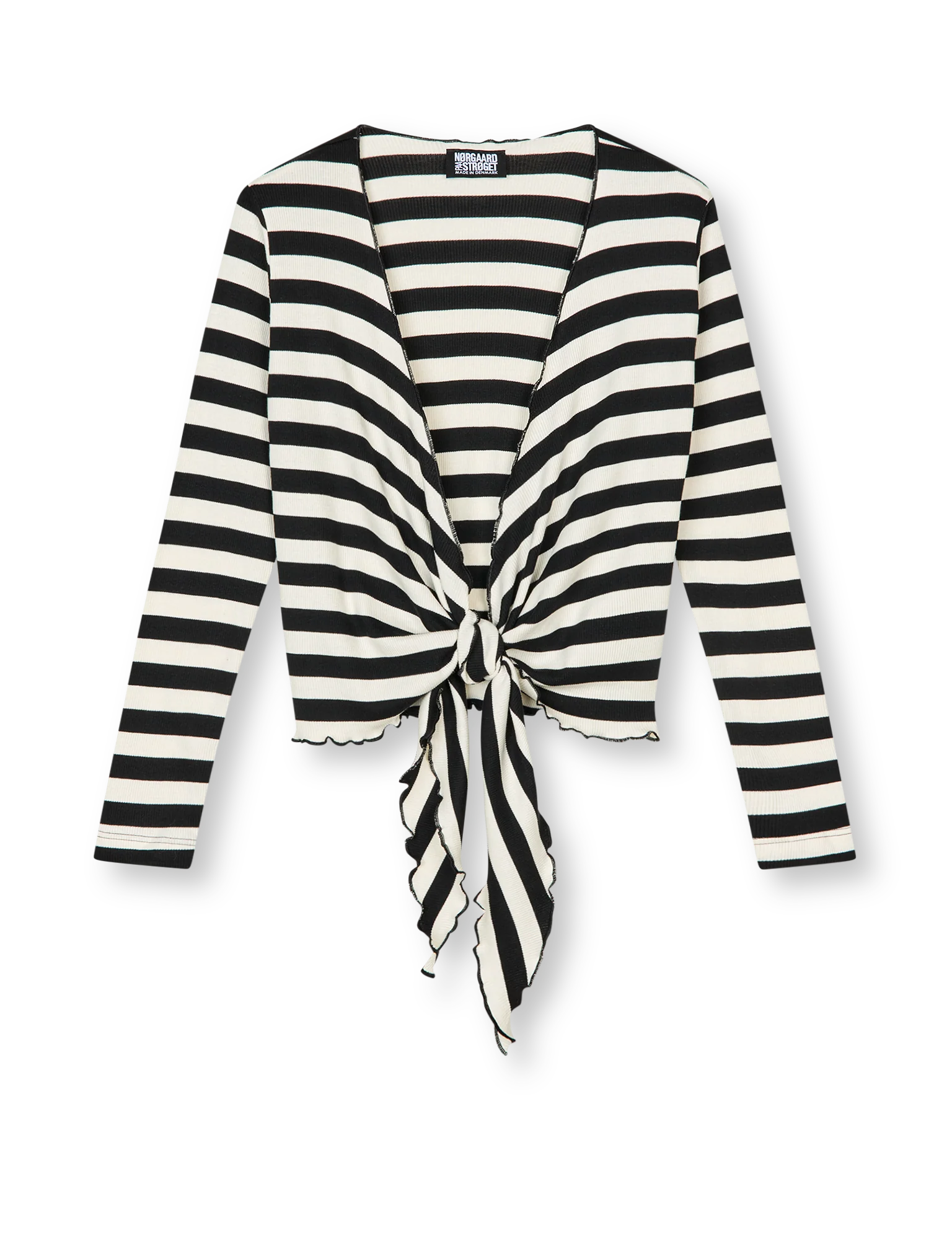 NPS Wrap Top Stripe, Black/Ecru - Image 2
