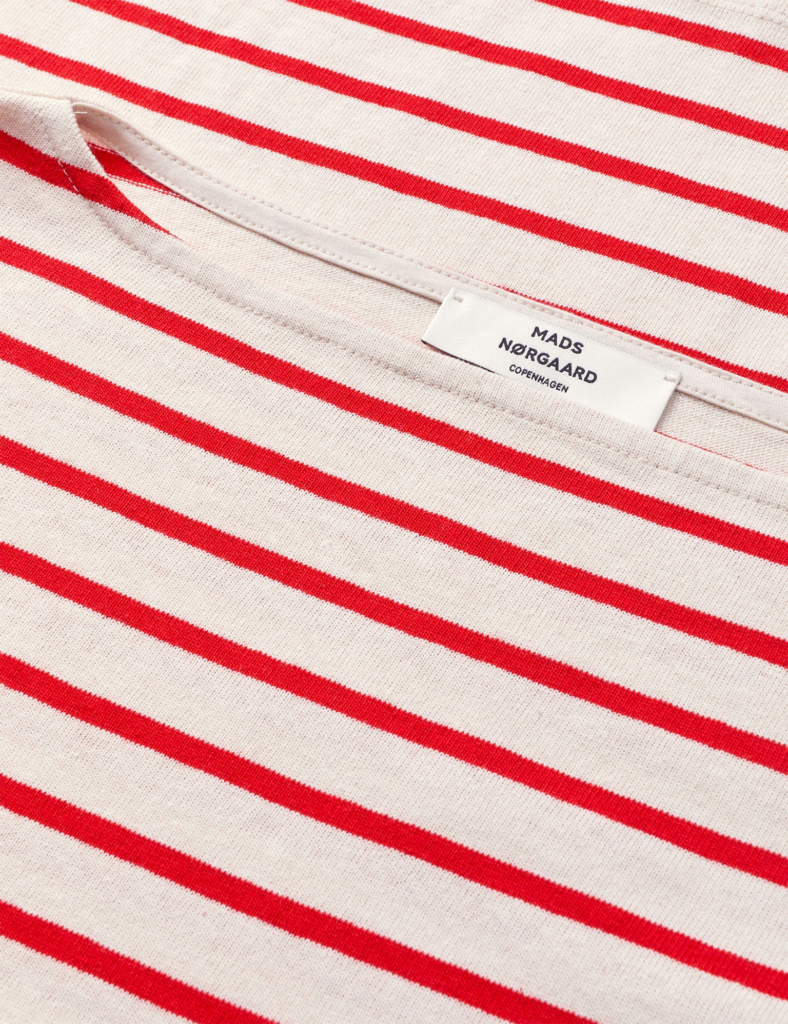 Pablo Gabi Tee LS, Vanilla Ice/Fiery Red - Image 3