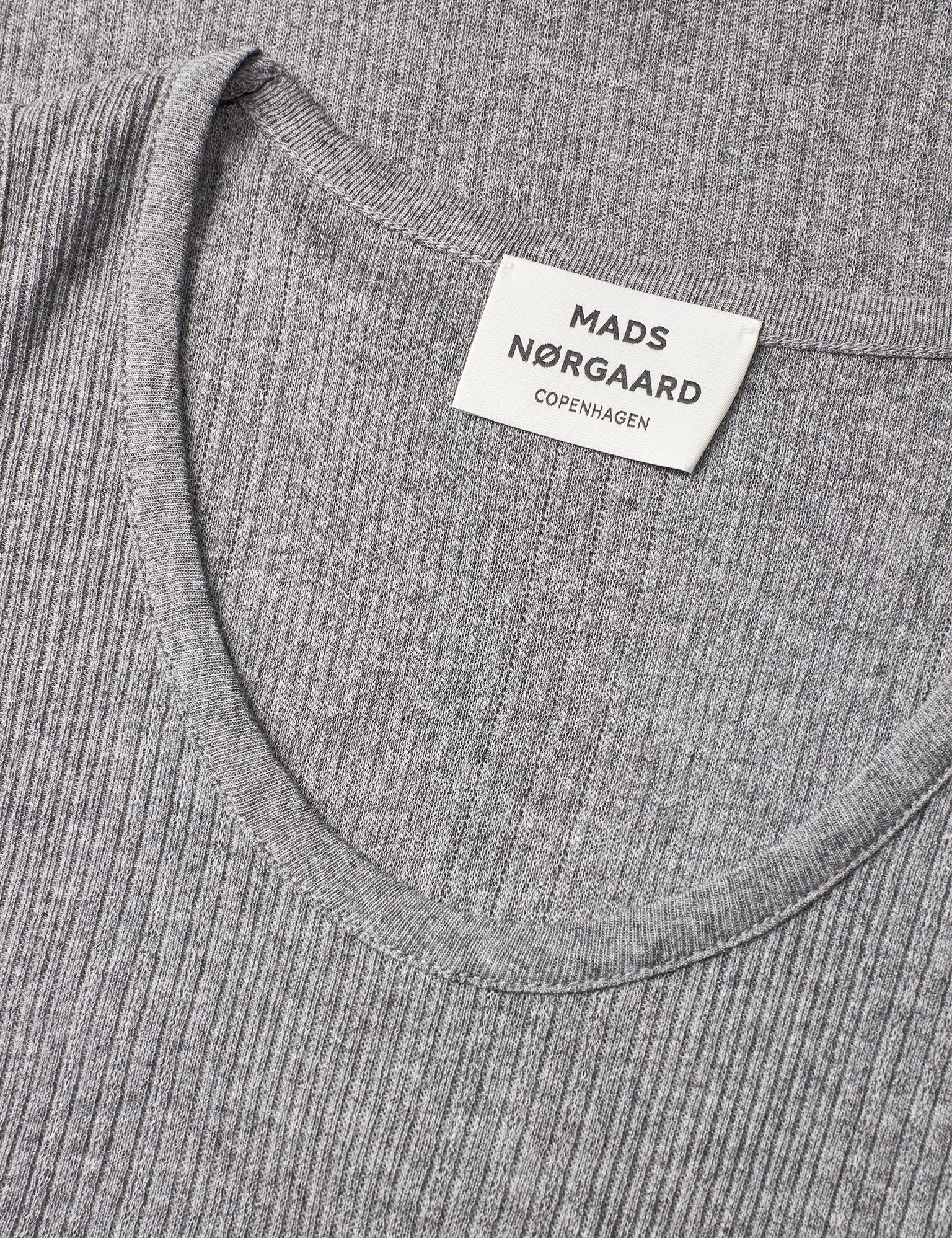 Point Wool Love Top, Grey Melange - Image 2