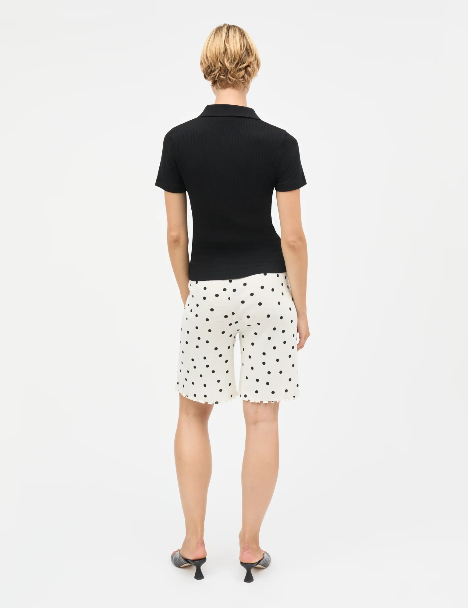 Pointella Layla Polo Tee, Black - Image 4