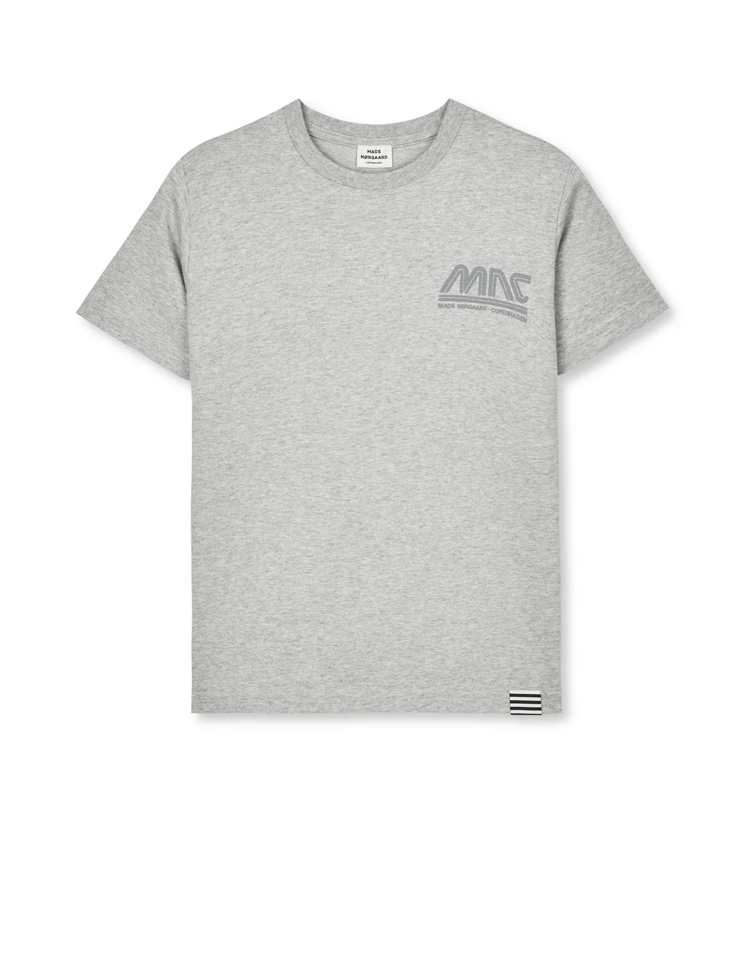 Printed Tee Thorlino Logo Tee, Grey Melange