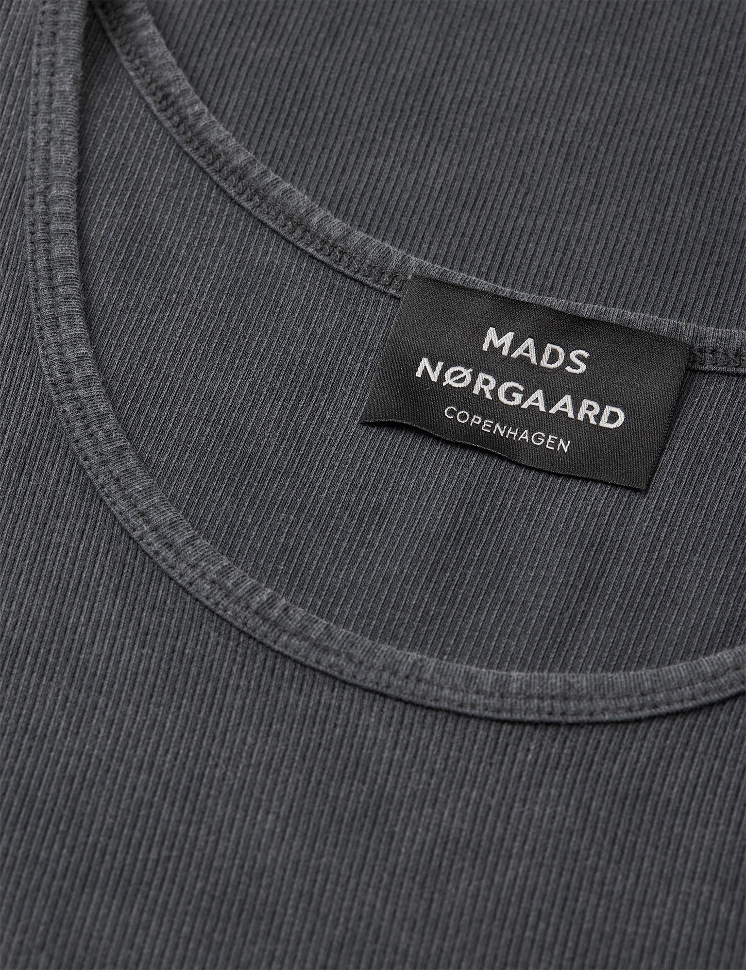Rib Cotton Bruce Tanktop, Black - Image 3
