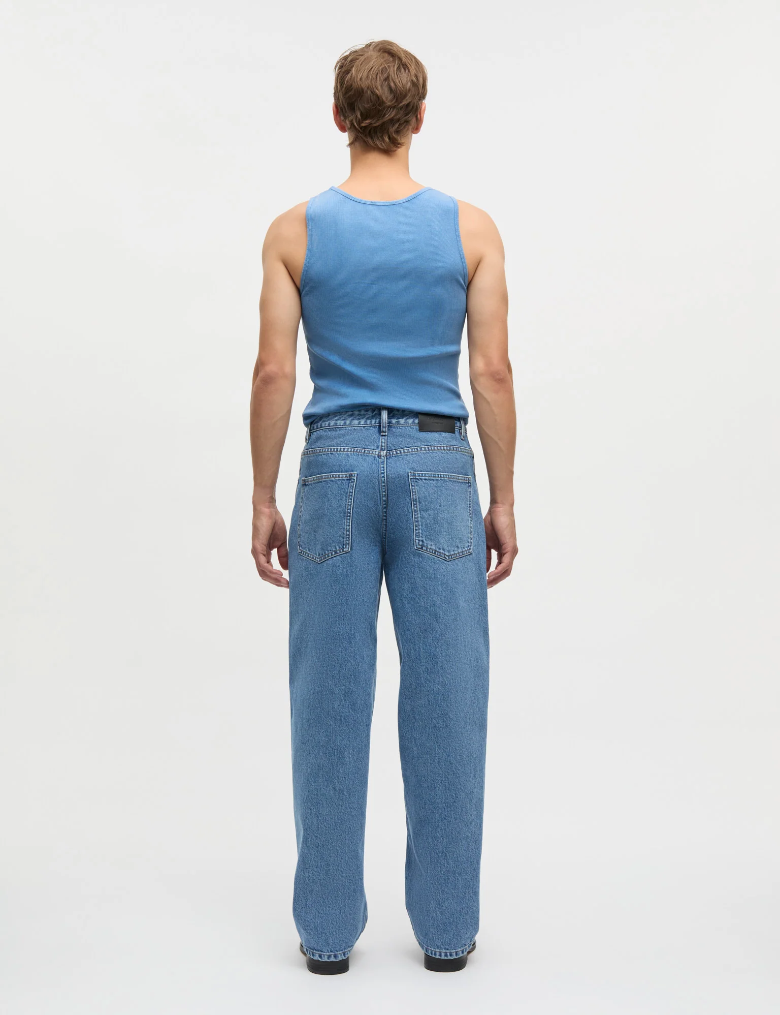 Rib Cotton Bruce Tanktop, Bright Cobalt - Image 4