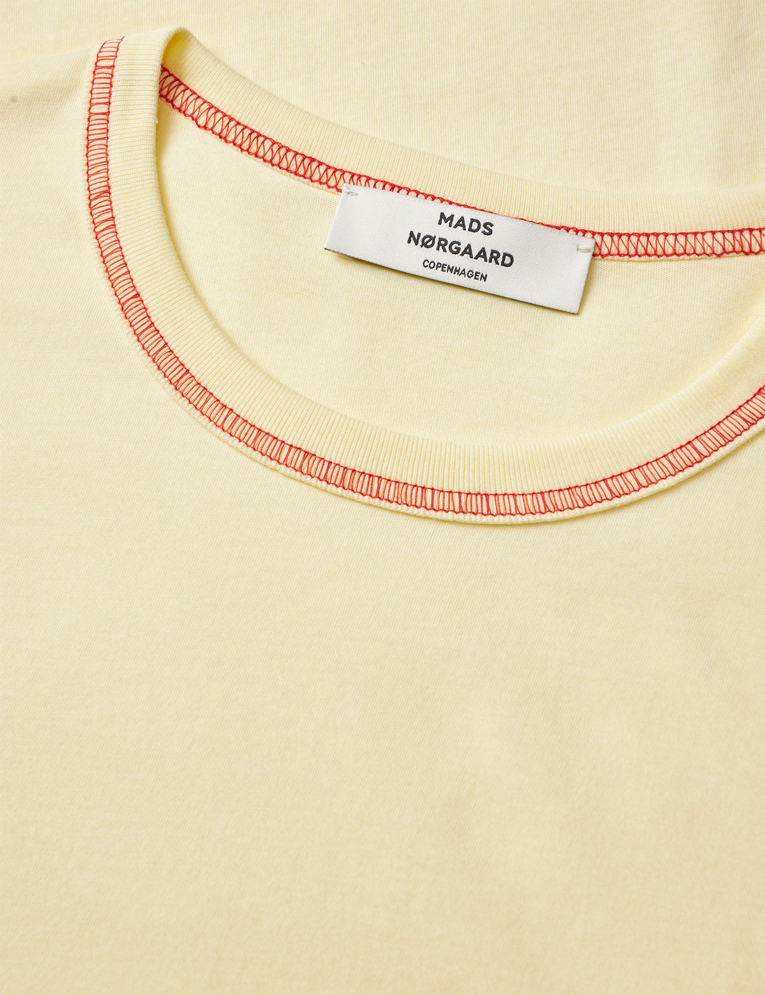 Single Cotton Grace Tee, Almond Oil - Image 2
