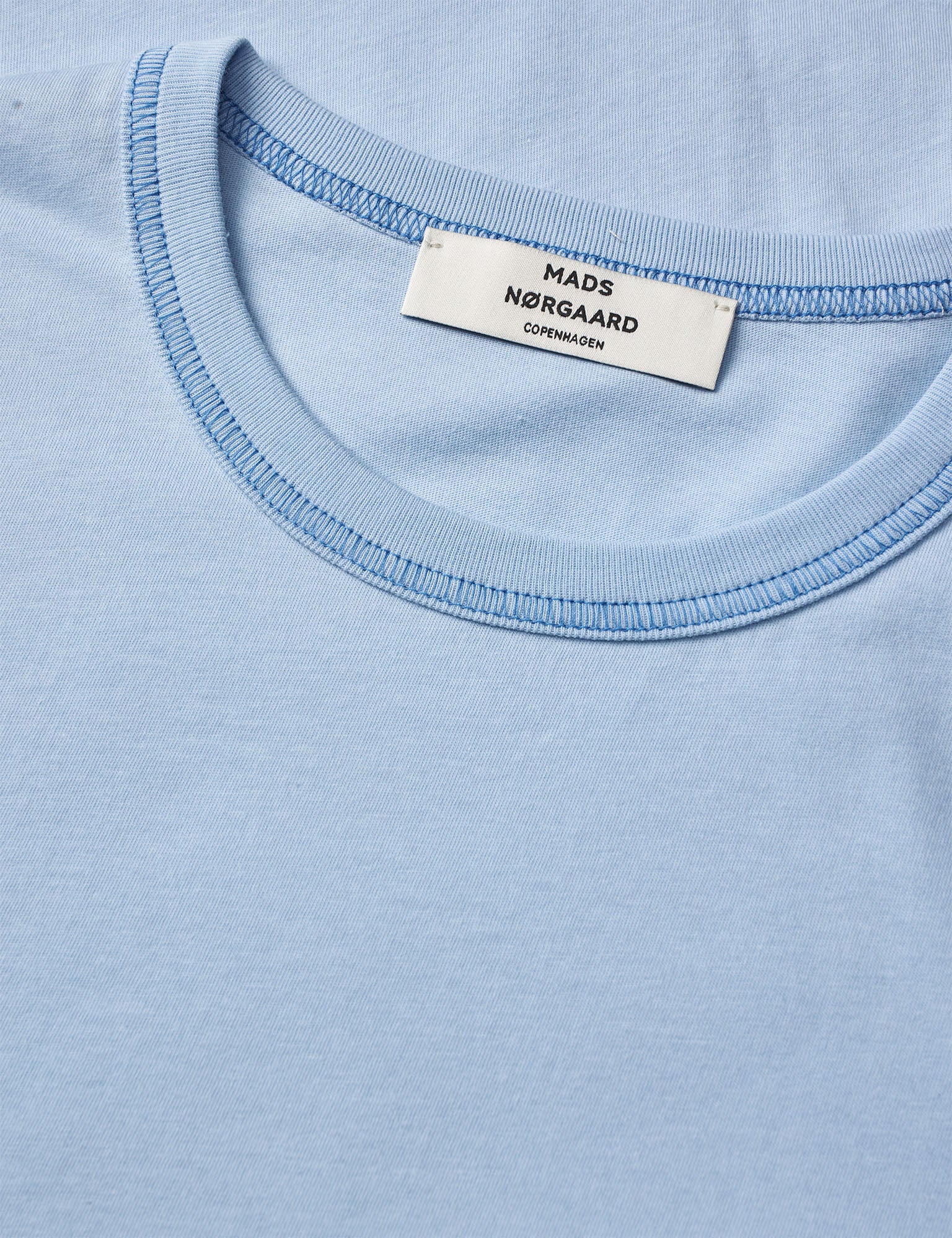 Single Cotton Grace Tee, Cashmere Blue - Image 2