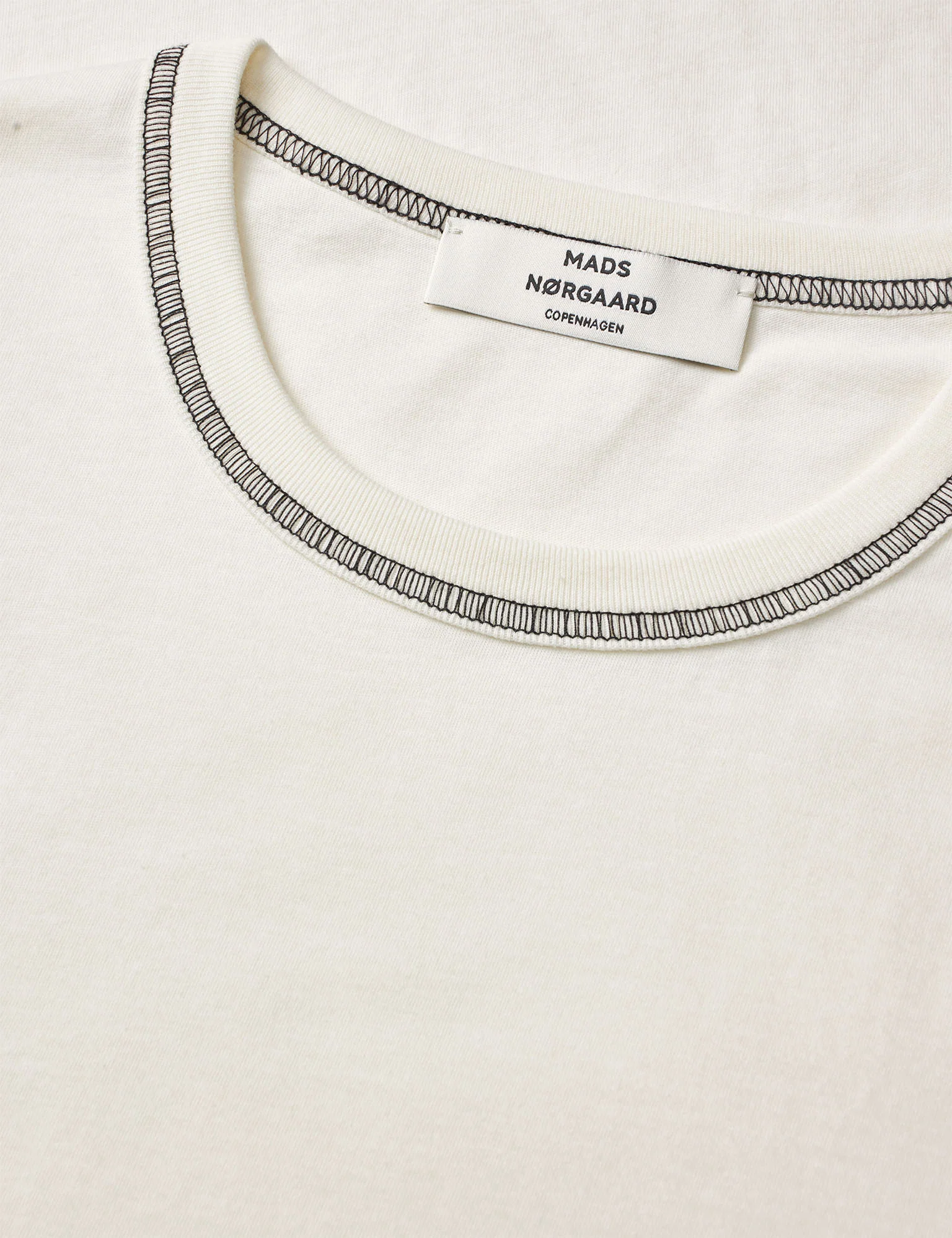 Single Cotton Grace Tee, Snow White - Image 3