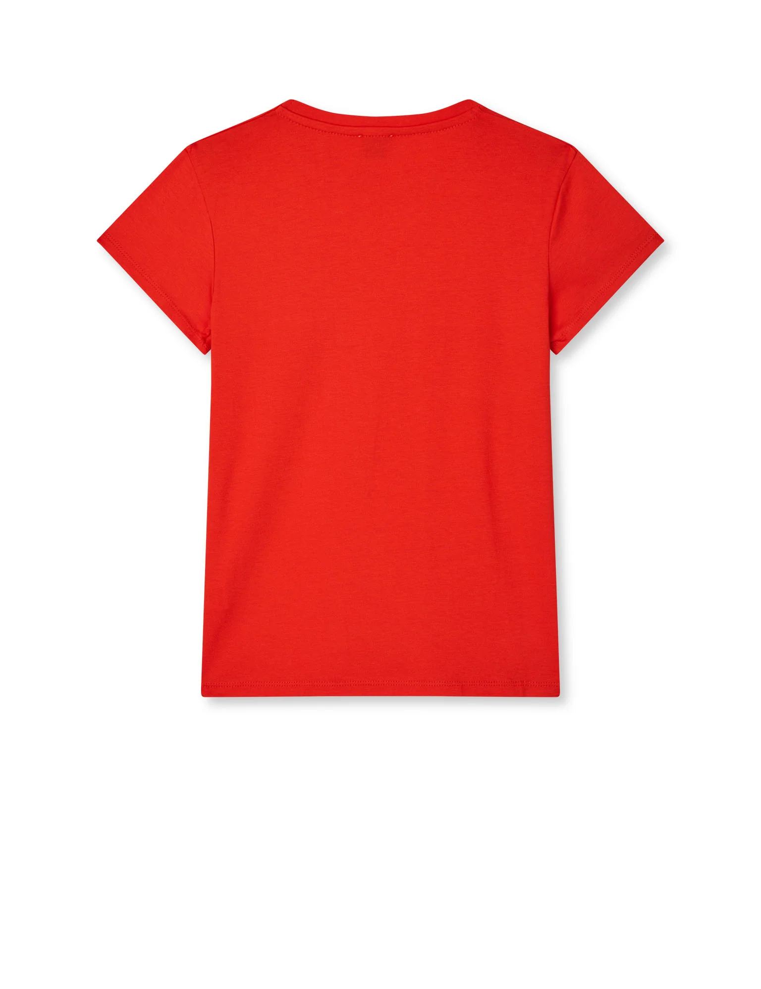 Single Cotton Tuvina mini mirror Tee, Fiery Red - Image 3