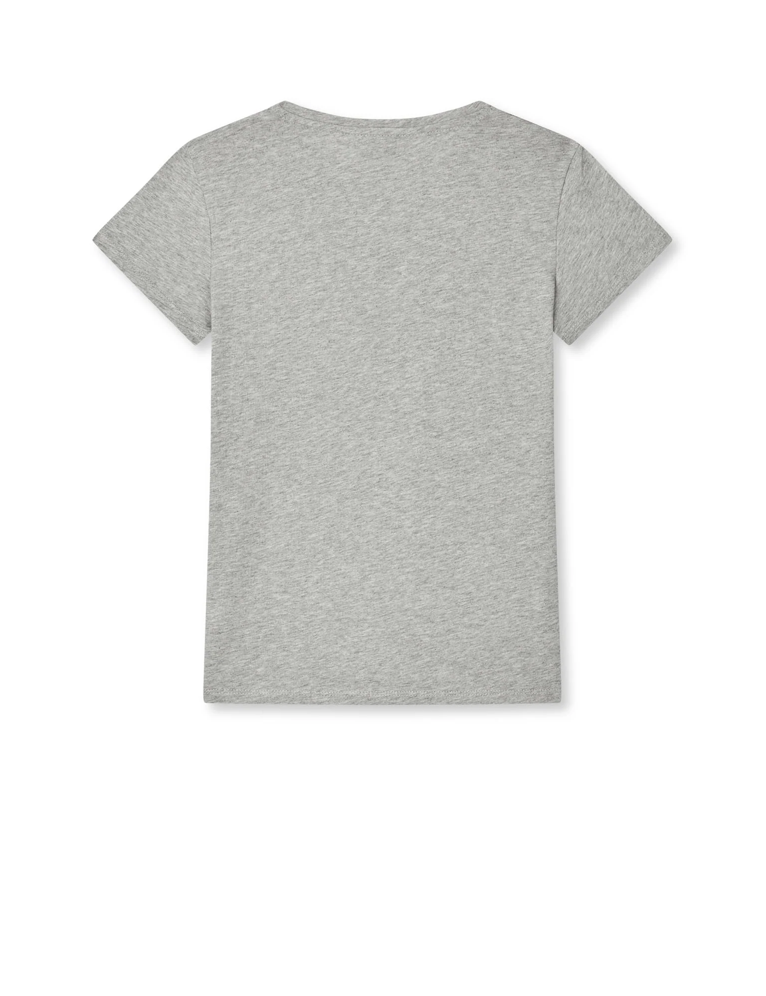 Single Cotton Tuvina Tee, Grey Melange - Image 3