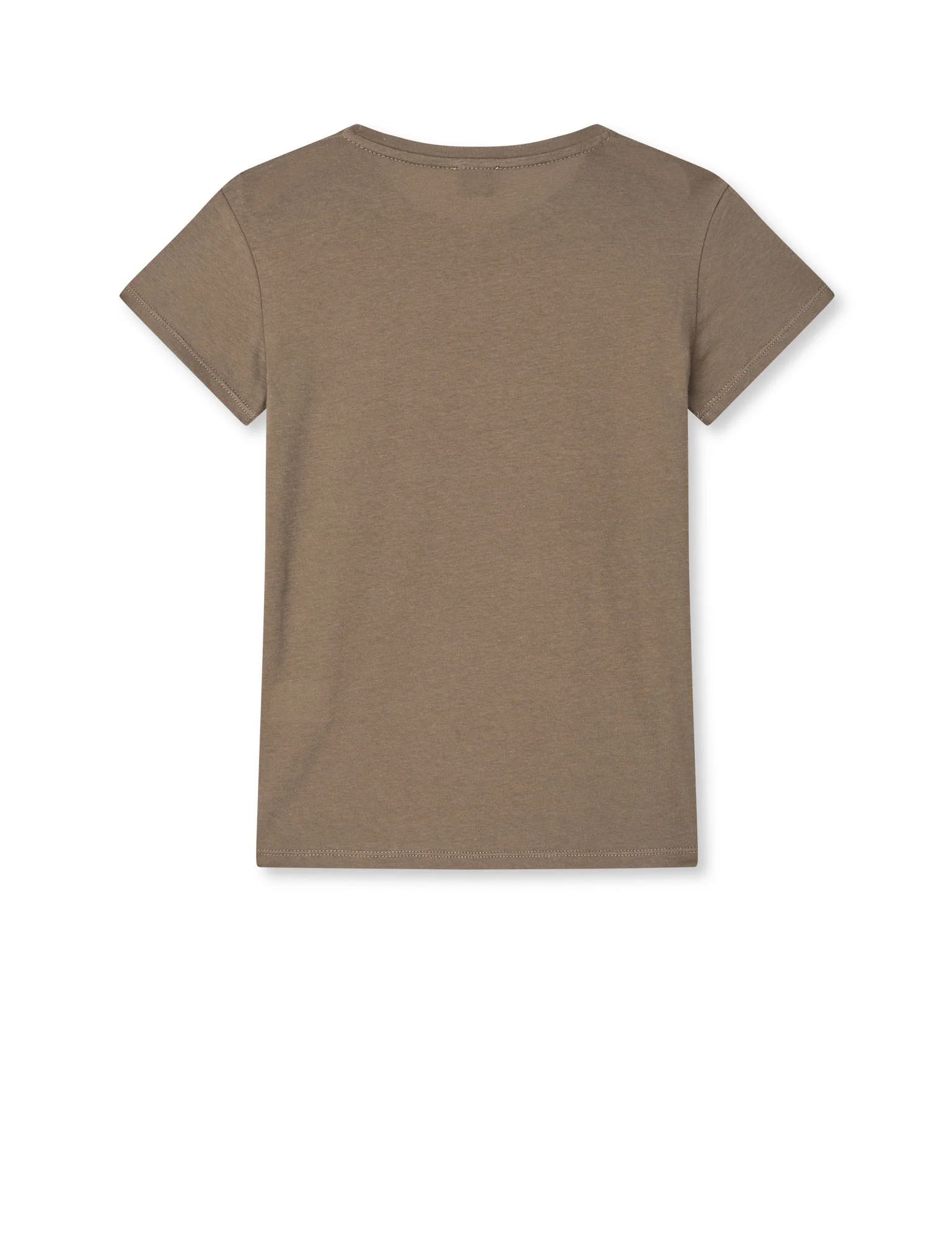 Single Cotton Tuvina Tee, Walnut - Image 2