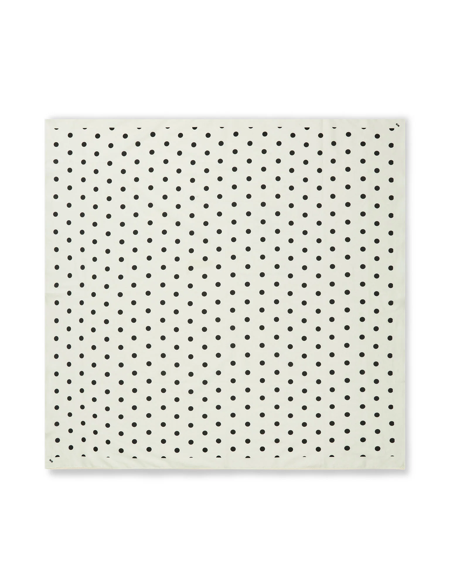 Soft Cotton Big Dot Scarf, Dot AOP/Black