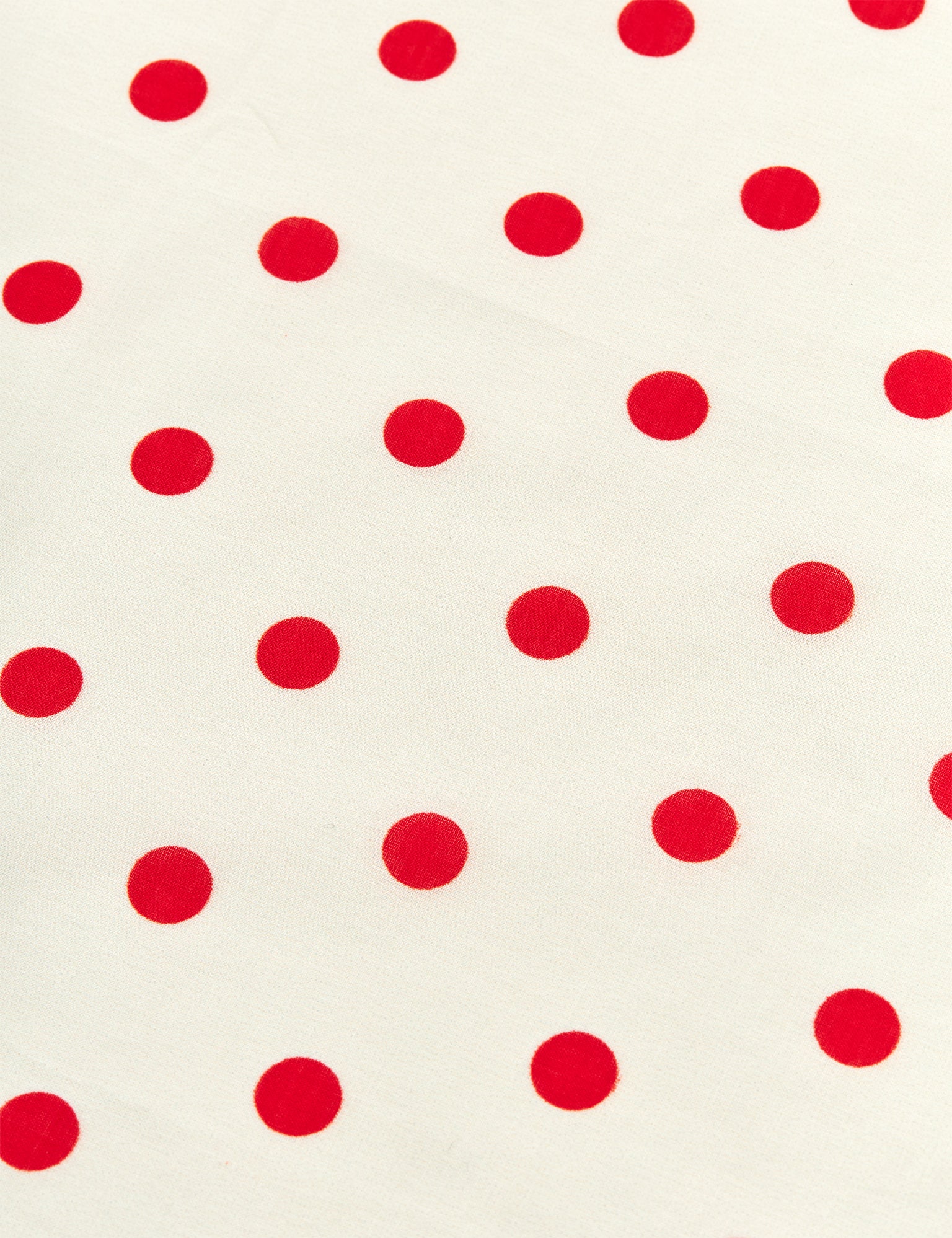 Soft Cotton Self Dot Scarf, Dot AOP/Fiery Red - Image 2