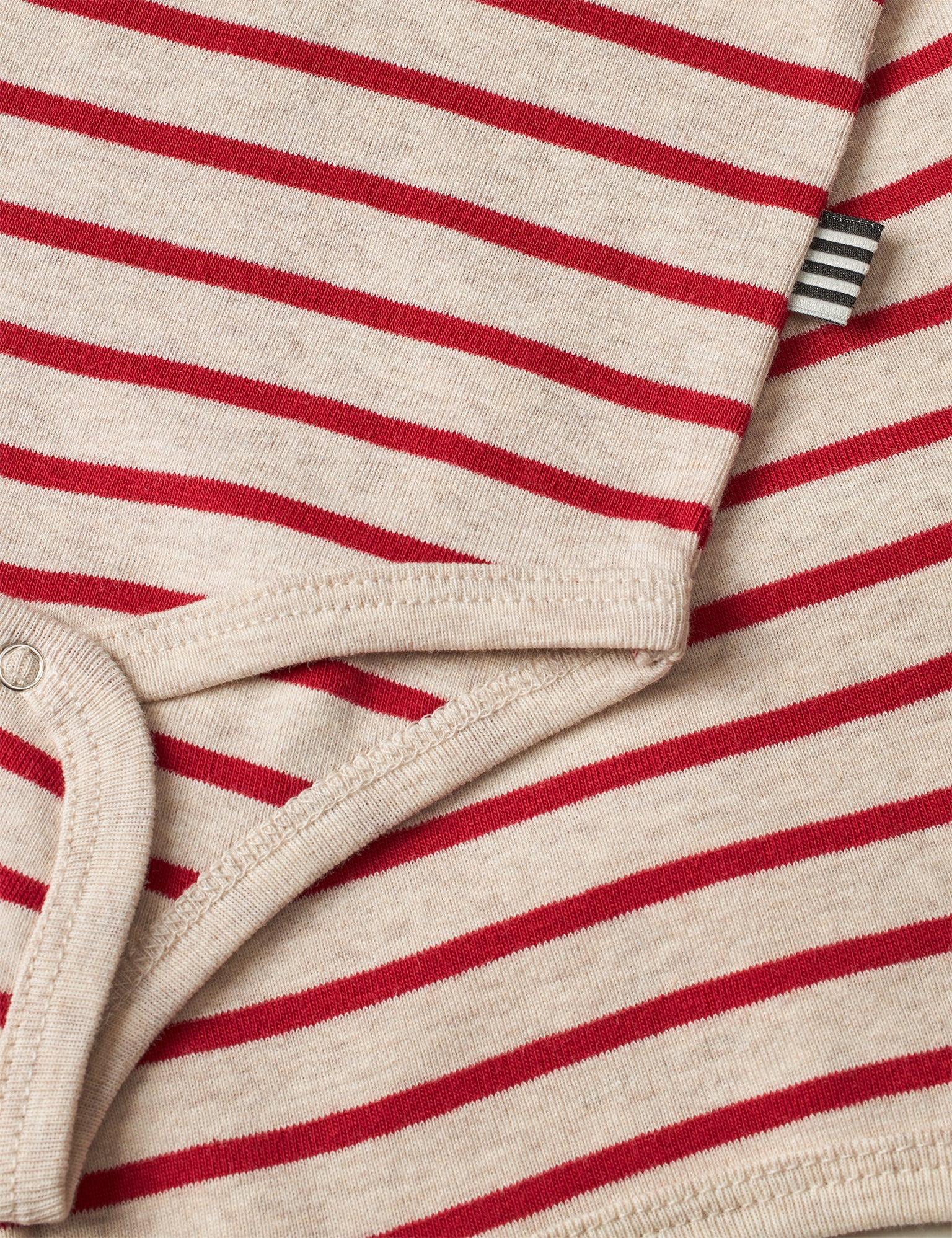 Soft Striped Rib Body, Red / Nature Mel - Image 3