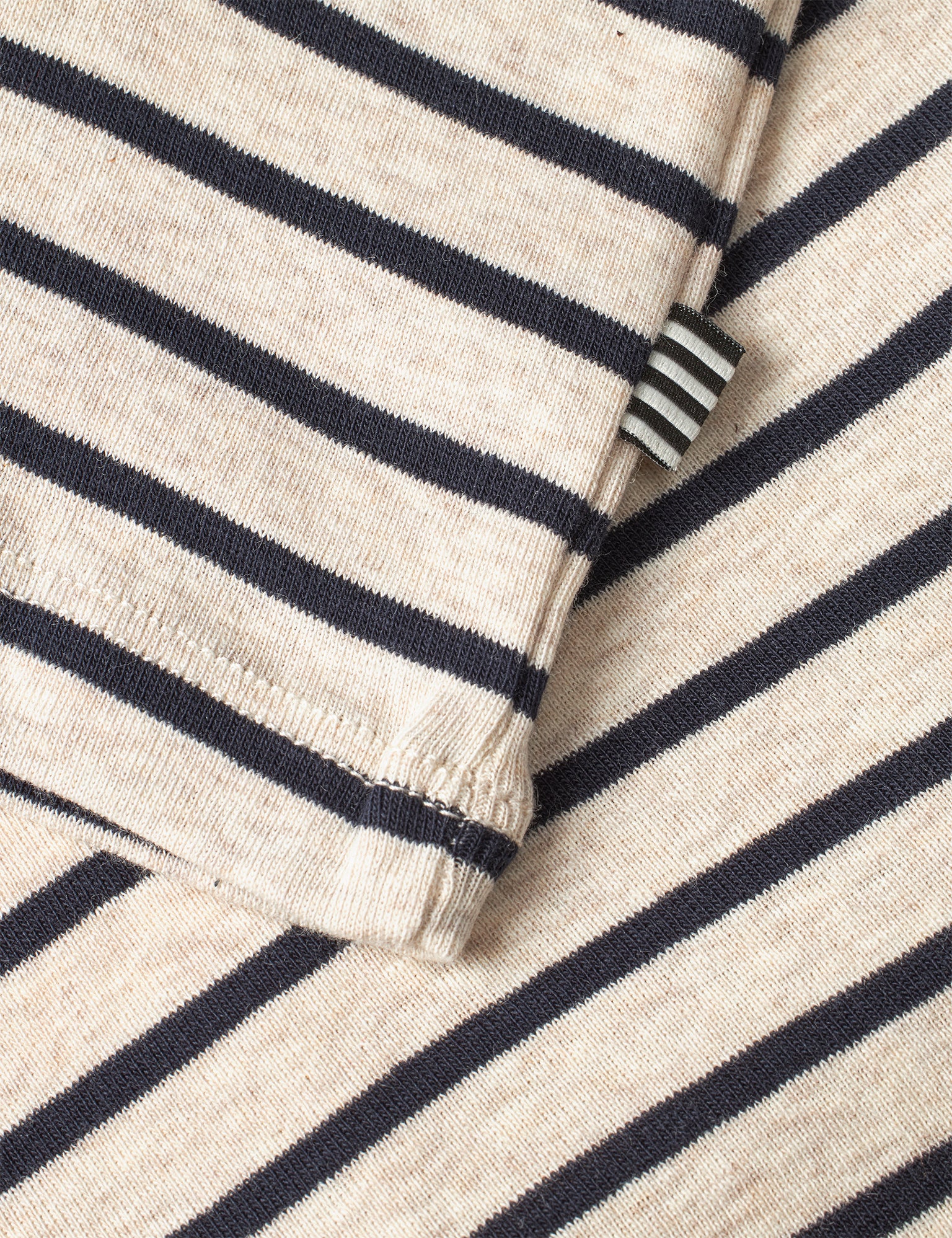 Soft Striped Rib Tobinino, Navy/ Nature Mel - Image 3