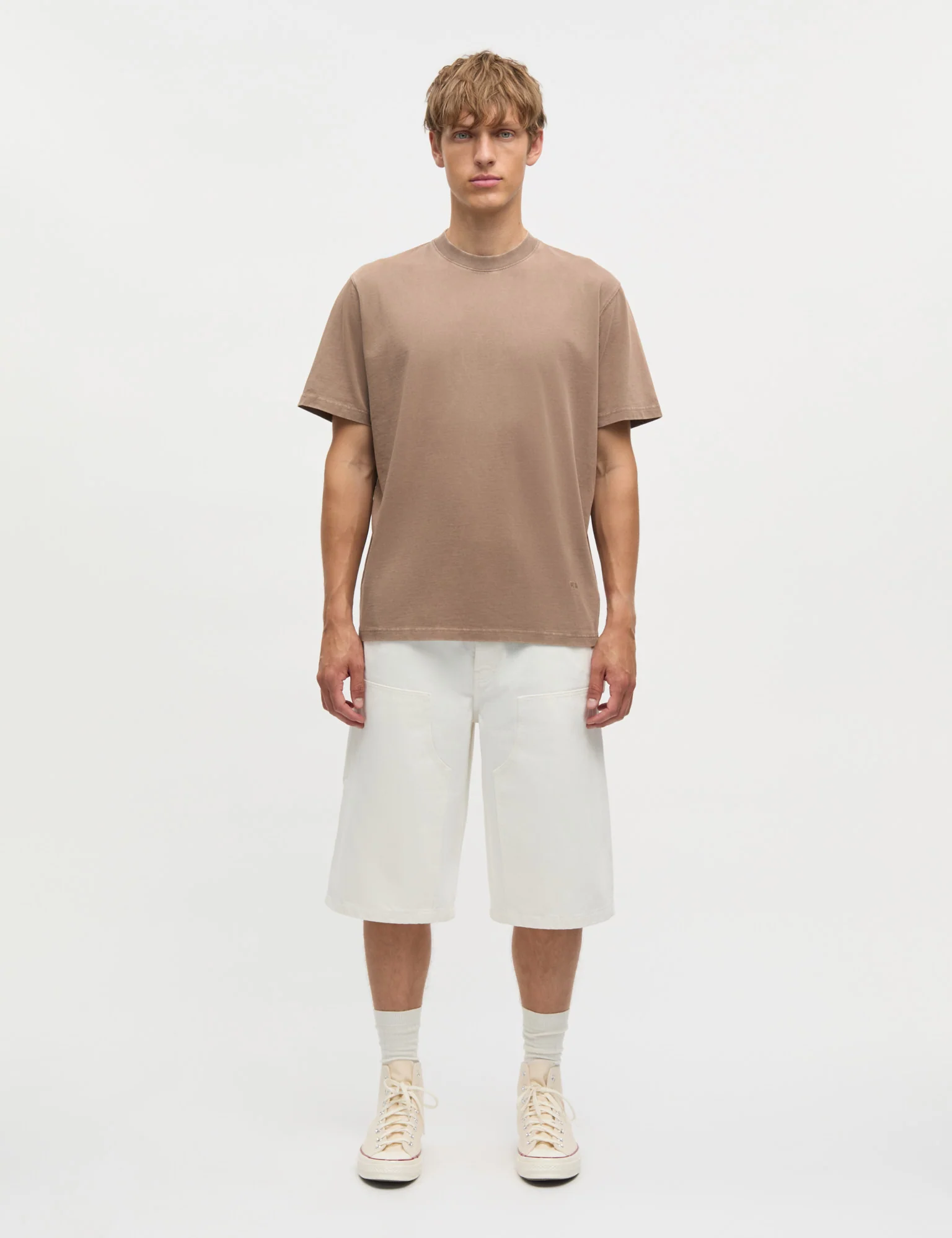 Soil Denim James Shorts, Vanilla Ice - Image 2