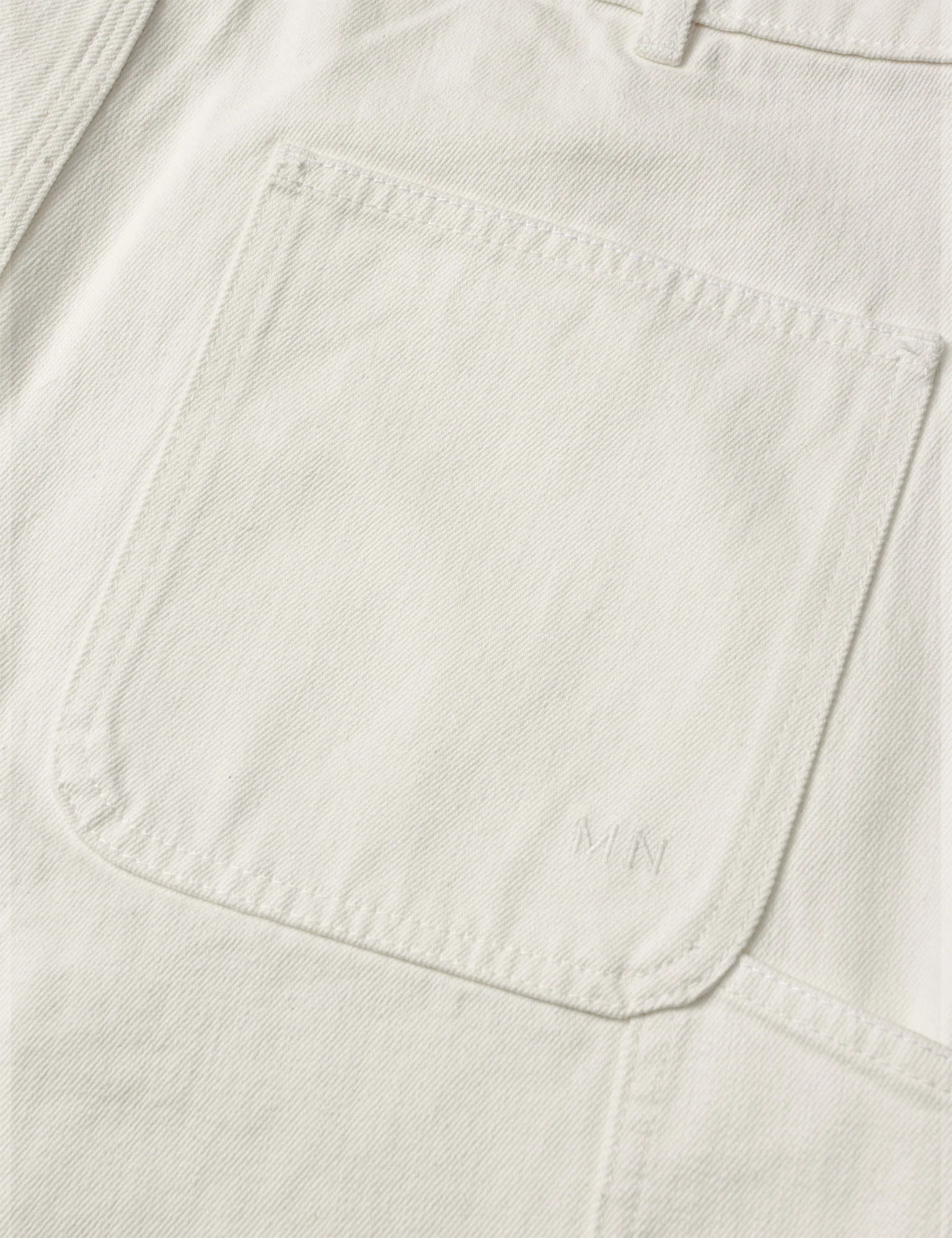 Soil Denim James Shorts, Vanilla Ice - Image 3