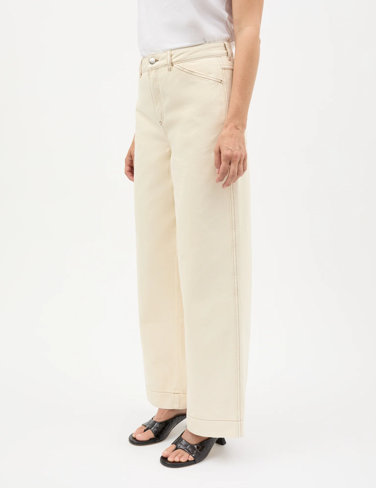 Soil Denim Kargo pants, Almond Oil - Image 3