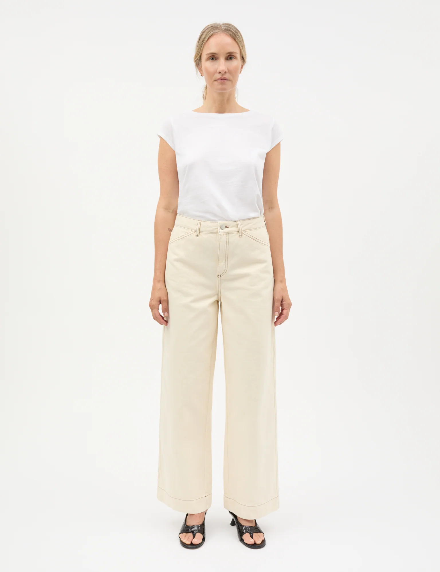 Soil Denim Kargo pants, Almond Oil - Image 4