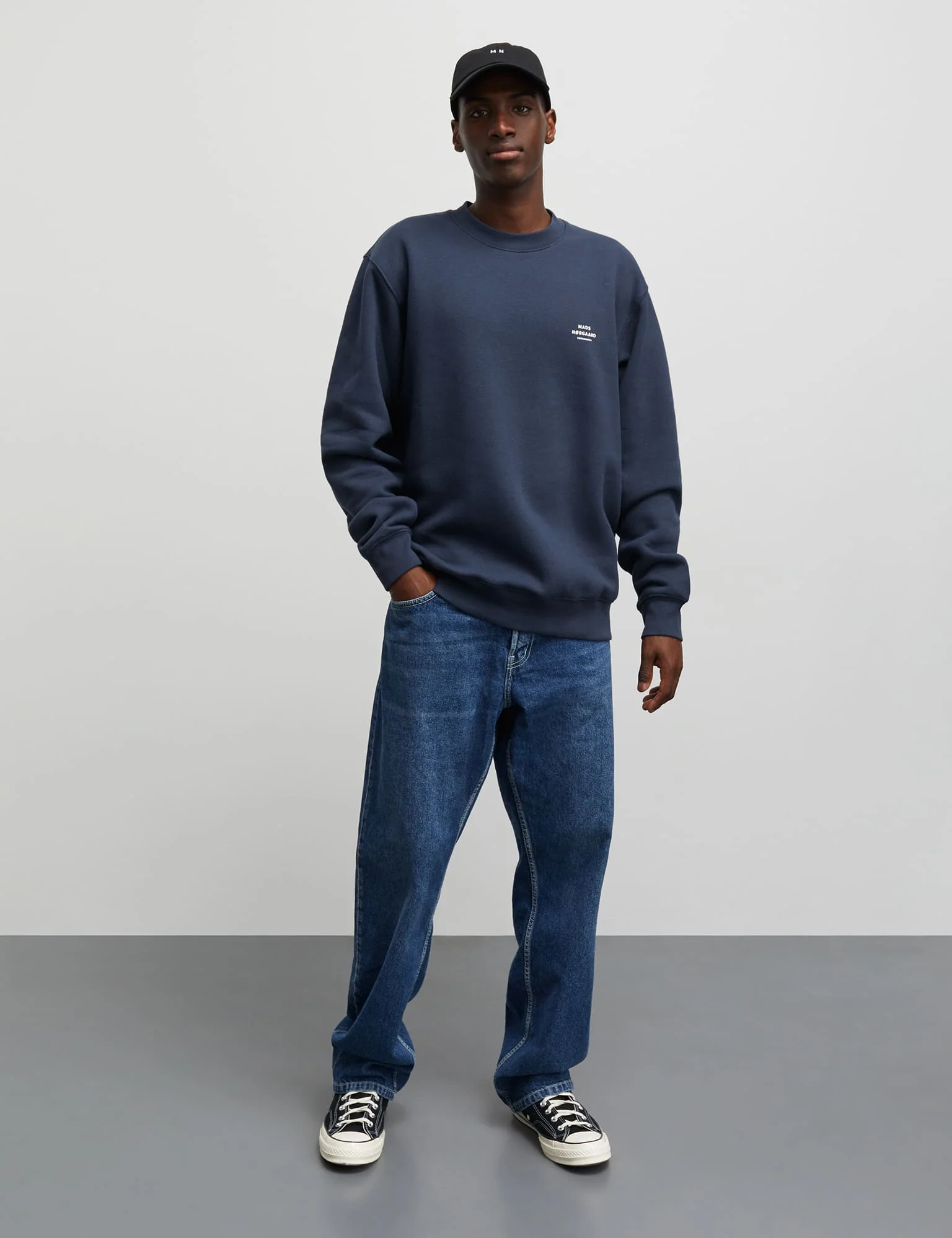 Standard Crew Logo Sweat, Parisian Night - Image 2