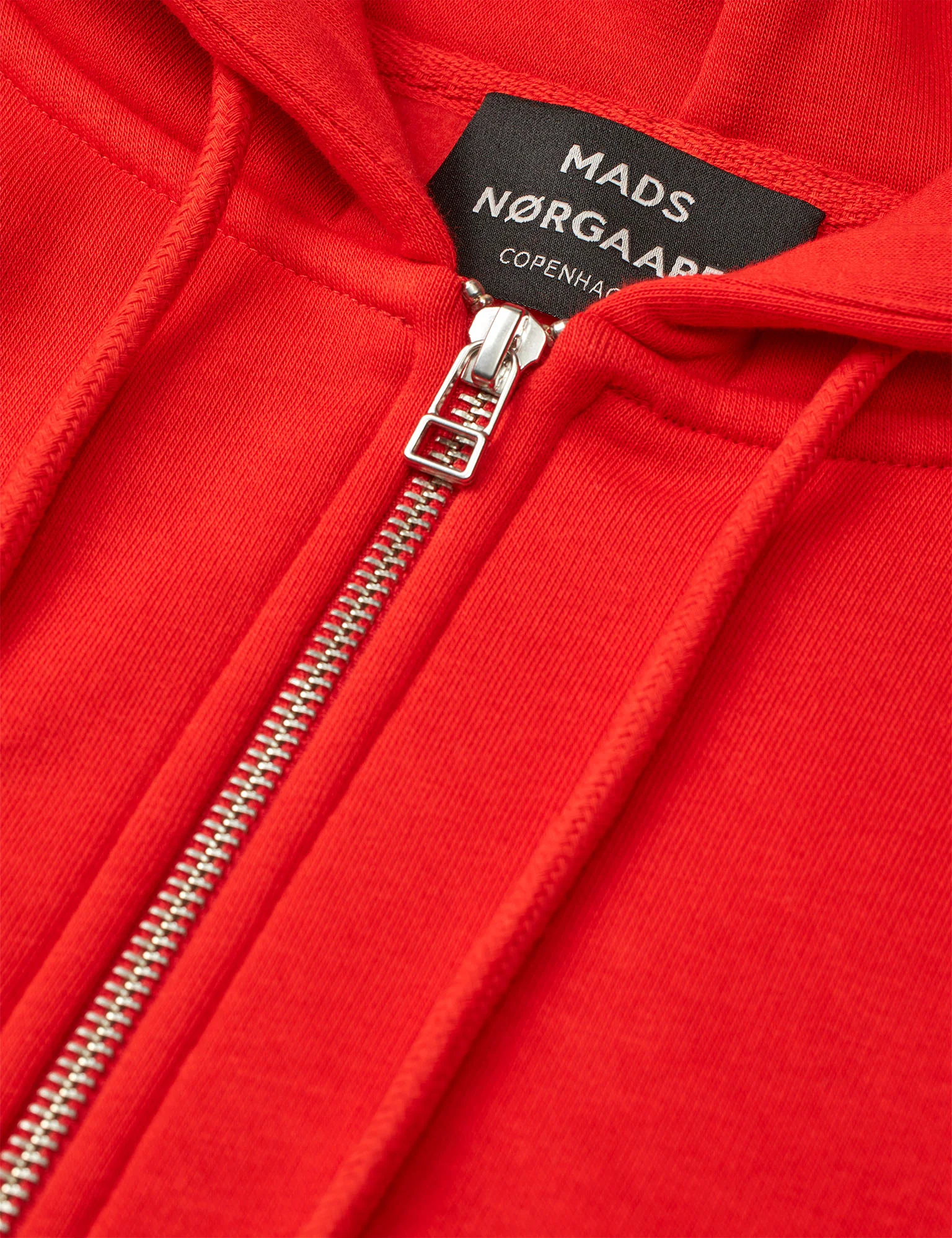 Standard Luka Hoodie Zip Sweat, Fiery Red - Image 3