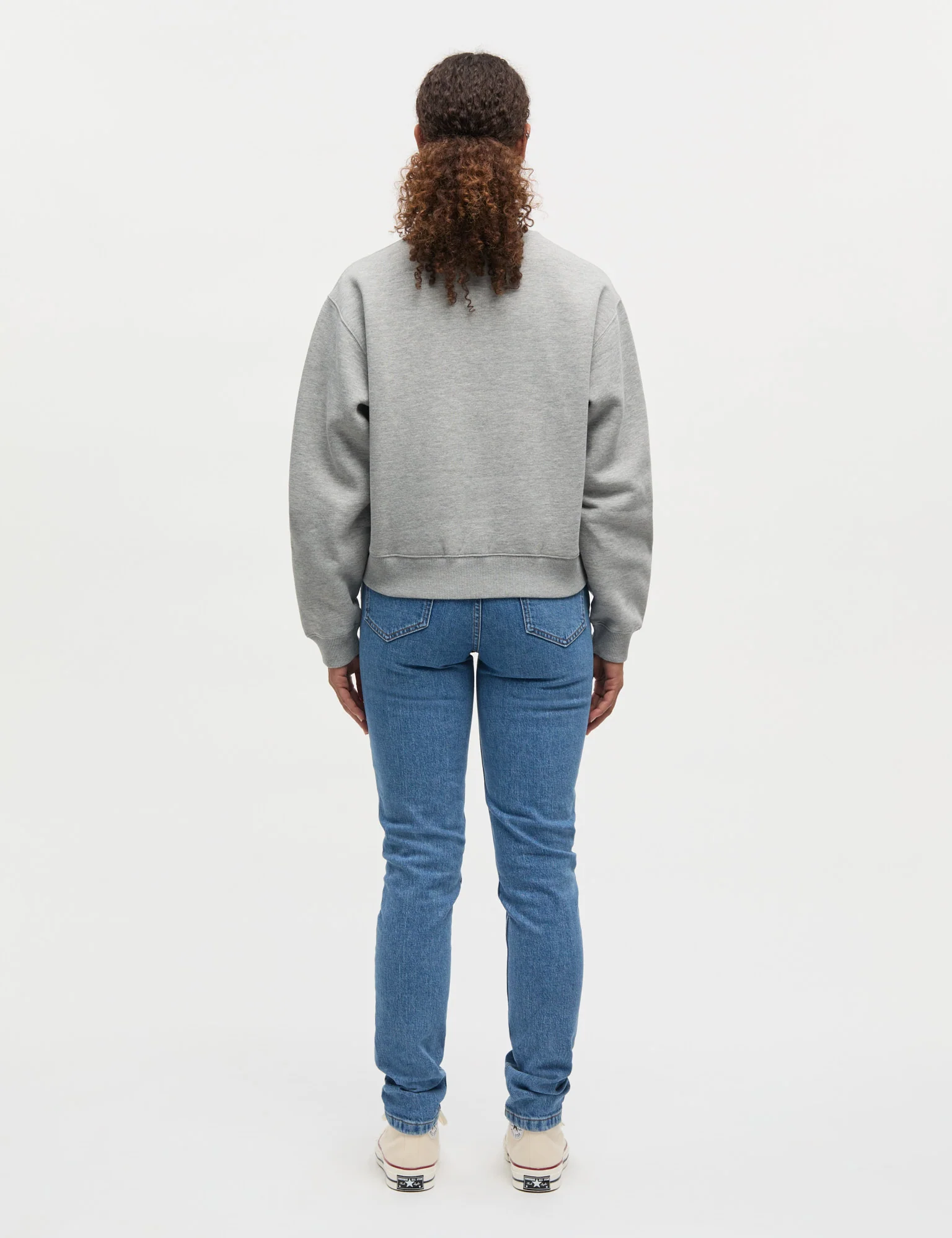 Standard Taylor Sweatshirt, Grey Melange - Image 4