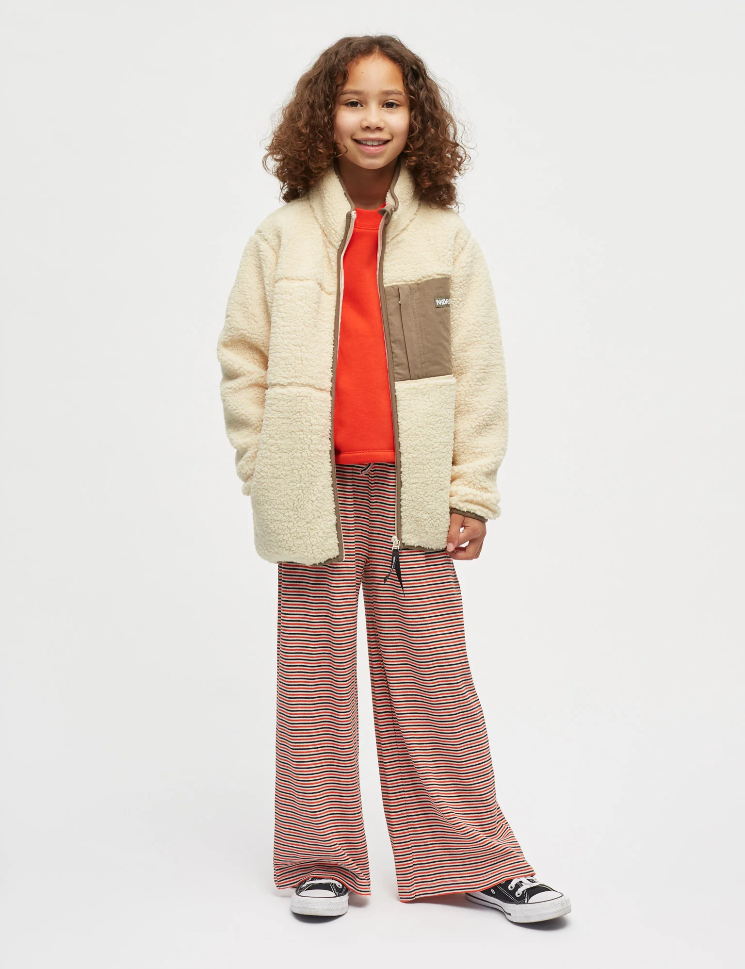 Teddy Fleece Jeffo Jacket, Vanilla Custard
