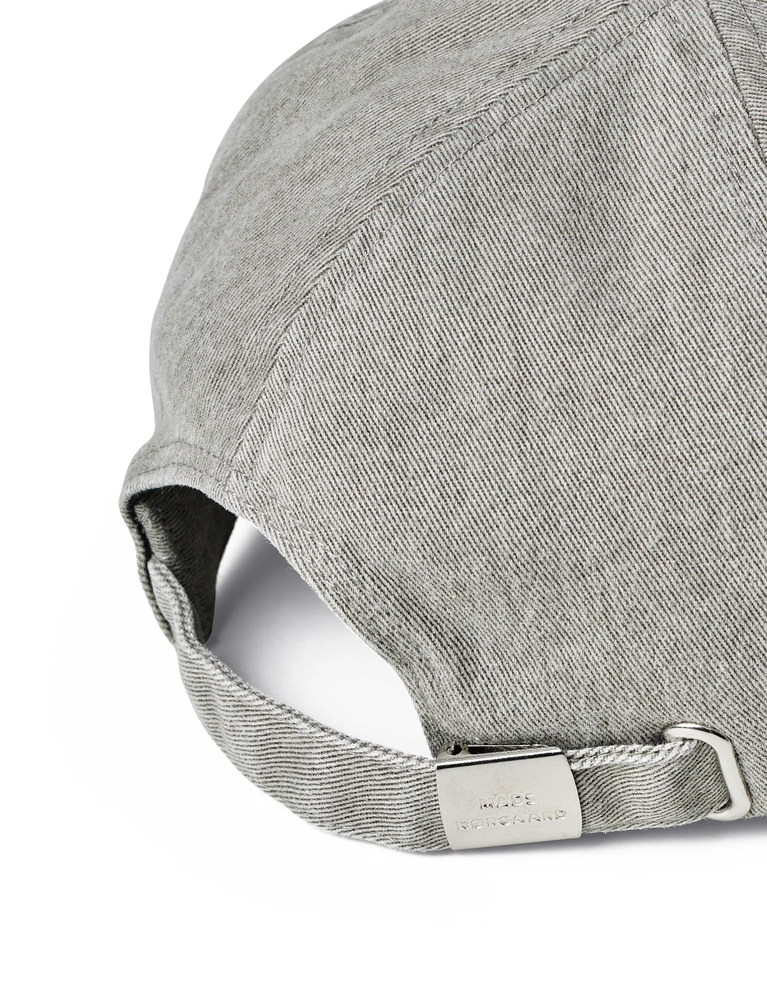 Washed Cotton Twill Mirror Coal Cap, Grey Melange - Image 4
